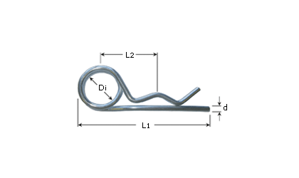 Desenho técnico - Pinos duplos - Eletrogalvanizados