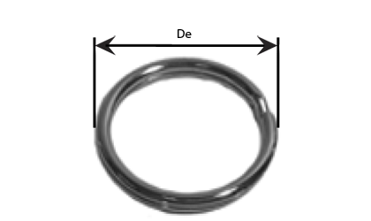 Desenho técnico - Anéis segmentados - Eletrogalvanizados