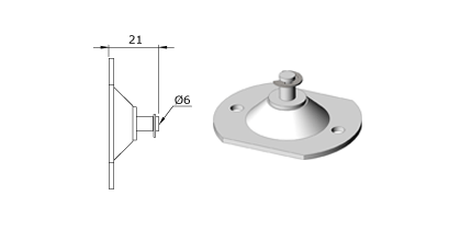 Technical drawing - Endfitting - Brackets mandrel