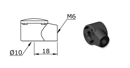 Technical drawing - Endfitting - Ballsocket